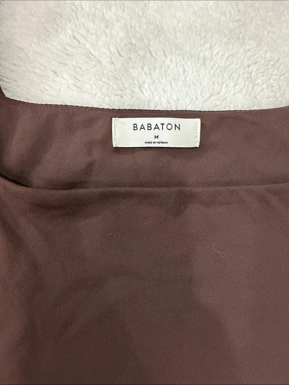 Aritzia Dark Brown Square Neck Kids One Piece